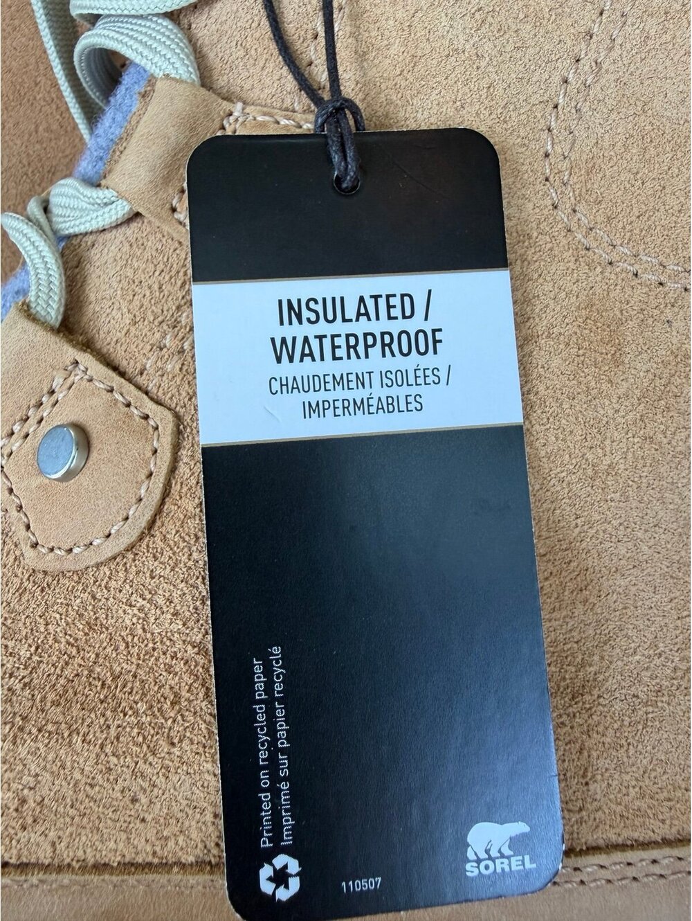 Sorel Explorer II Joan Waterproof Boots for Ladies - Tawny Buff/Moonstone - 7 - Picture 8 of 8
